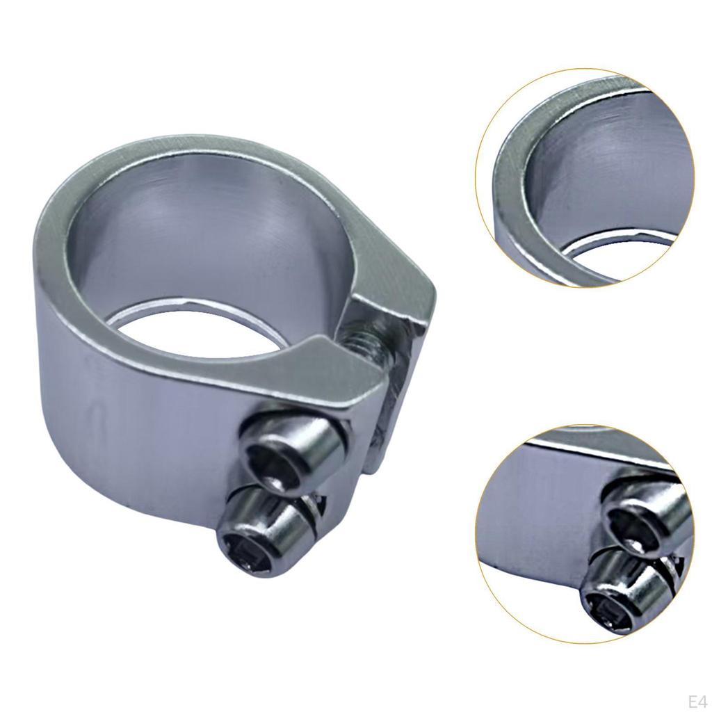 Seat Post Clamp 28.6 Mm Reliable Replacement Accessory Lightweight Tightener Clip Road Bike Seatpost