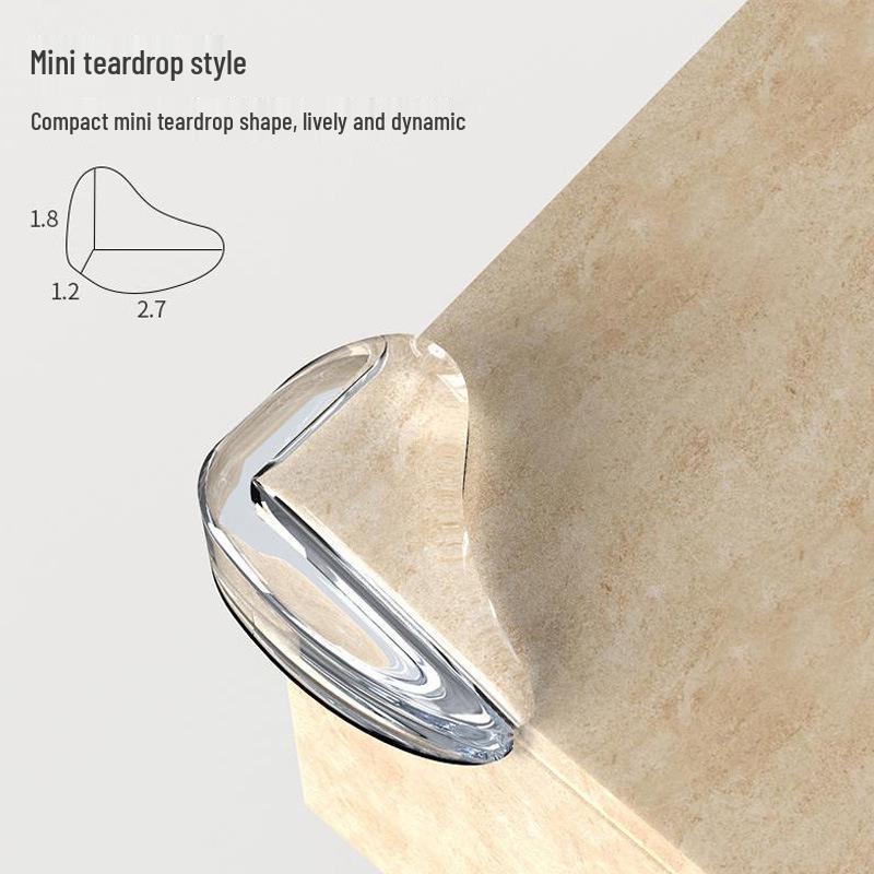 Steel Silicone Transparent Anti-collision Corner Protector for Children's Safety - Coffee Table Edge Guard Buffer