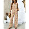 European and American 1D digital printing bohemian women's sleeveless suit is suitable for daily wear and vacation spot