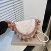 Boho Chic Woven Tassel Mini Shoulder Bag For Urban Fashion