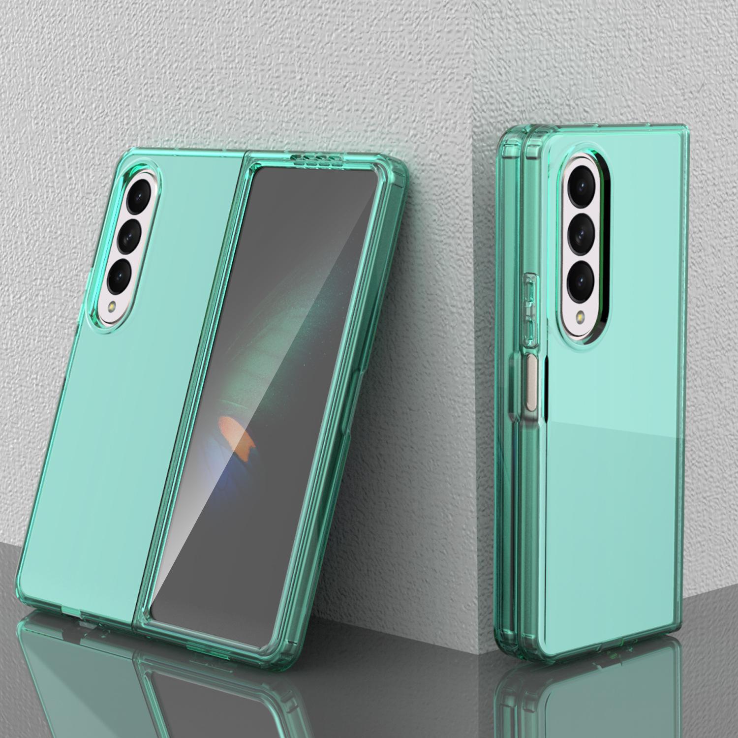 

Новая модель подходит для чехла для мобильного телефона Samsung Z FOLD4, прозрачный противоударный полностью закрывающий складной чехол для мобильного телефона из ТПУ, мягкий чехол Samsung Z FOLD4