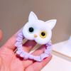 Nuovi elastici per capelli carini a forma di gatto per donna, elastici per capelli, copricapi coreani per bambini, per bambine, adorabili accessori per capelli, ornamenti
