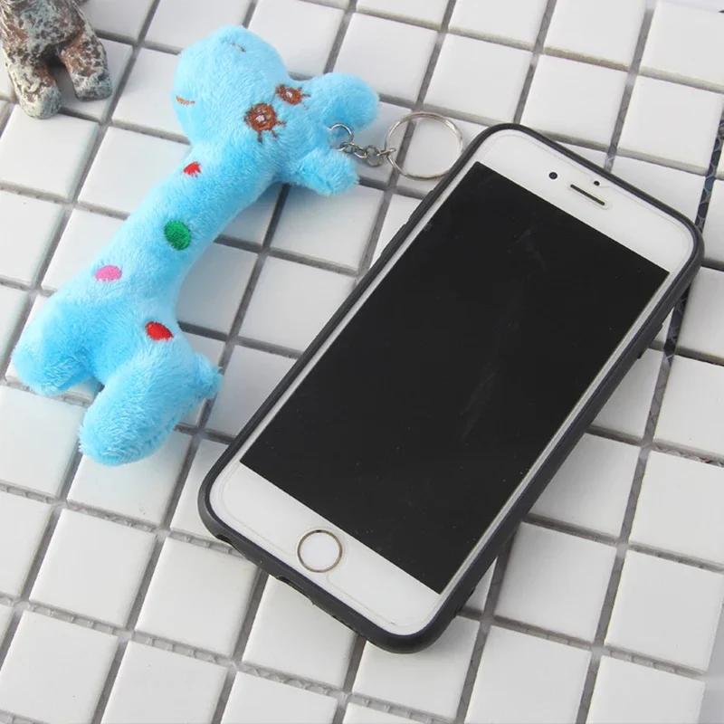 Non-Toxic Kawaii Plush Giraffe Stuffed Toys Cartoon Animal Doll Keyring Soft Cute Plush Keychain Pendant For Kids Baby Children Funny Gift