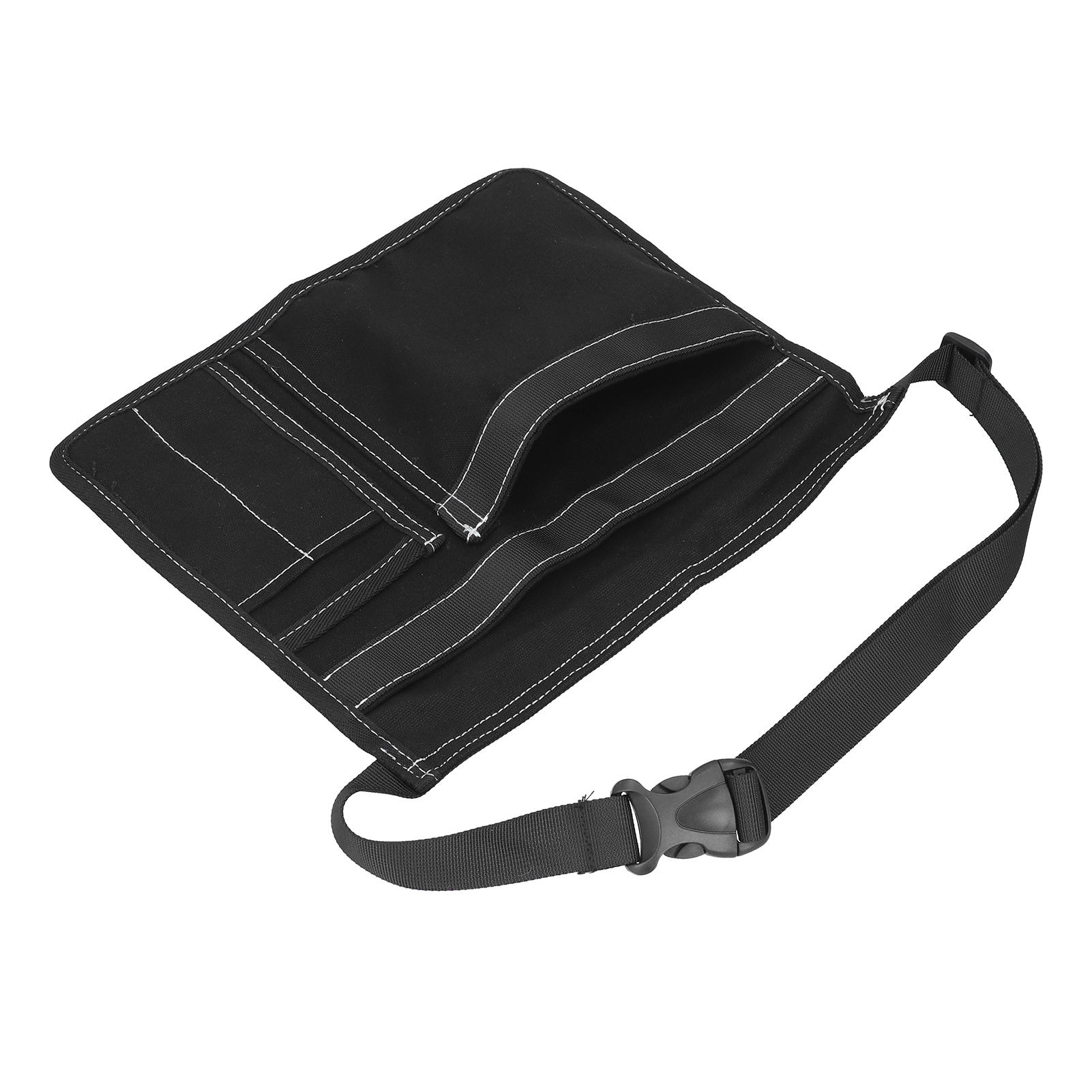 

Unilateral Waist Hanging Tool Bag Wear Resistant Oxford Cloth Adjustable Tools Organizer for GardenBlack чорний