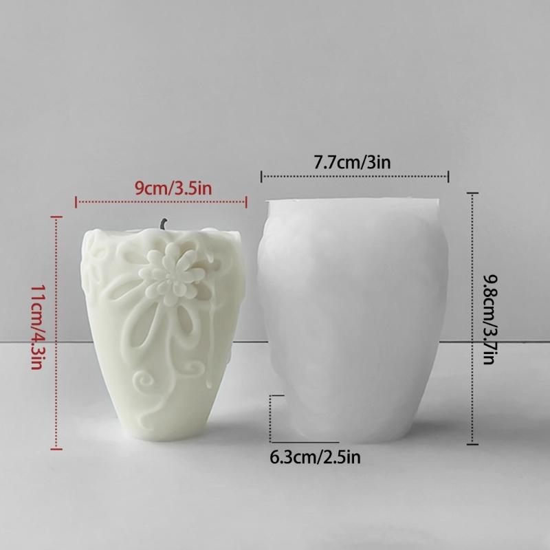 Silicone Soap Mold Silicone Candle Molds Hydrangea Flower Shape Clay Mould Silicone Soap Making Molds Silicone Texture