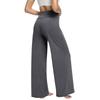 Damskie spodnie z szerokimi nogawkami Letnie, luźne spodnie z elastyczną talią Spodnie do jogi z kieszeniami