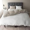 Sleep Tailor Antklodė Pagaminta iš Apverčiamo Lino ir Medvilnės Prancūziška Japoniška Balinta Dvigulė Medvilninė Užtiesalas Skandinaviški Spaudės Grynai Balta x Linas