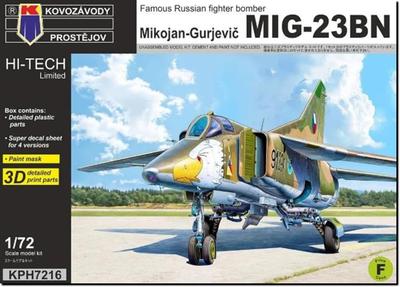 KP Model Kit Plastic Model Kit KPMH7216 1/72 MiG-23BN Hi-Tech (Airplane)