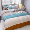 Warm Four-piece Set, Quilt Cover, Bed Linen, Bedding, Single Dormitory Three-piece Set