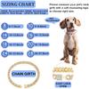 Dog Chain Collar Walking Metal Chain Collar Cuban Link Dog Collar with Secure Buckle 14MM Pet Gold Silver Chain Dog Collars for Small Medium Large