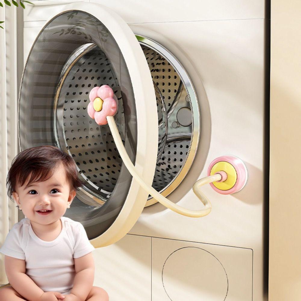 Flower Shape Washing Machine Door Stopper Suction Cup Suction Type Washer Door Holder Laundry Ventilation Mold Preventio