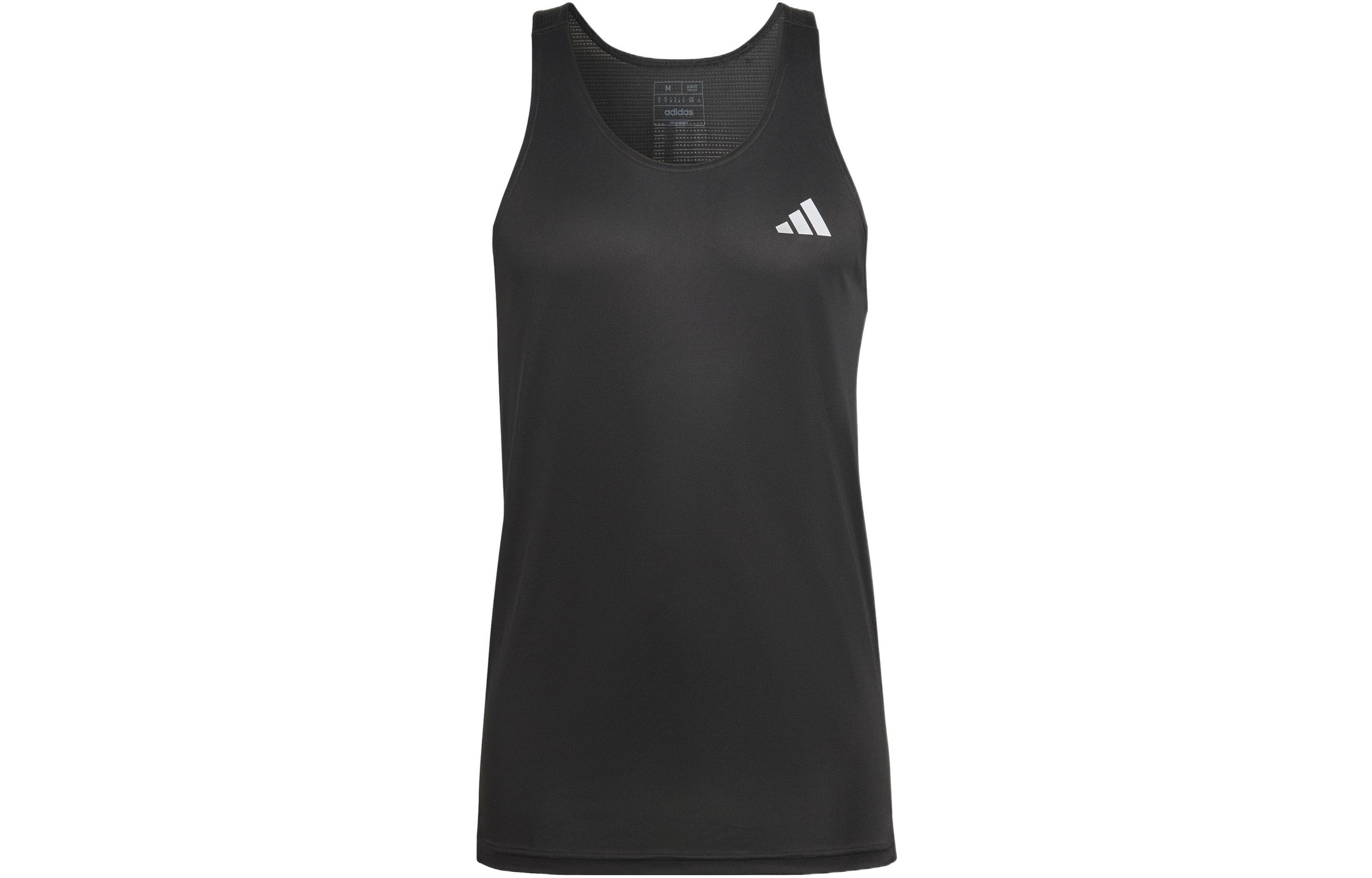 Adidas Tank Tops Men s Black Crew Neck Moderate Racerback HM8437 M