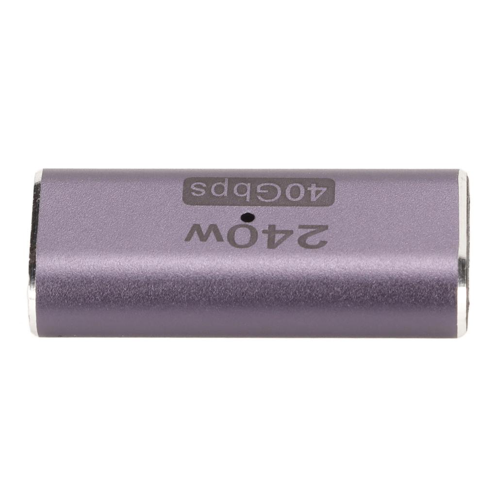 Type C Adapter USB4.0 HD 8K 40Gbps PD240W Fast Charging Aluminum Shell Portable Type C To Type C