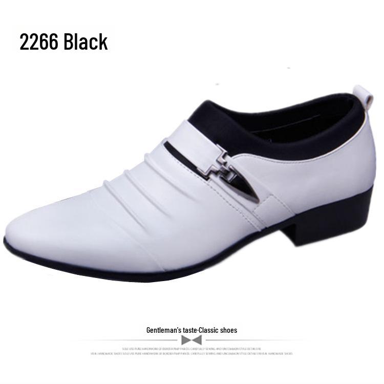 Aofu 2266 Men's Pointed Toe Slip-On Leather Formal Shoes
