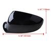 For VW Golf MK5 R32 GTI Jetta Passat Rearview Side Mirror Cover Cap Glossy Black