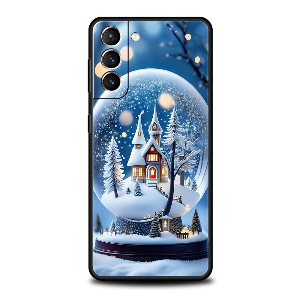 

Чехол для телефона с рождественским графическим принтом для Samsung Galaxy S24 S23 Ultra S22 S21 S20 FE 5G S10 S10E S9 Plus S8 Мягкий силиконовый чехол Samsung S22 Plus 5G