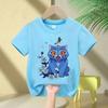 KPop Demon Hunters Saja Boys Cartoon Boys Girls T-shirt 2025 Round Neck Print Fashion Casual Top Children's T-shirt Clothing