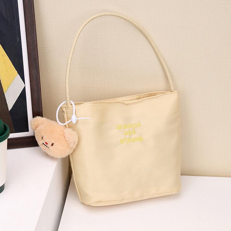 Korean Muçu Embroidered Women's Bucket Handbag - Available in Large & Small Sizes, Perfect for Weddings, Birthdays, or Banquets.