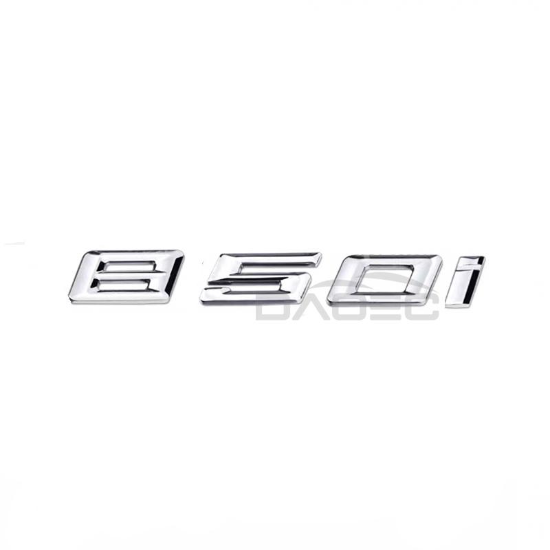 Car 3D Trunk ABS Chrome Letters Logos Badge Emblem Decals Styling Sticker For BMW 8 Series 840d 840i 850i 860i E31 G14 G15 G16