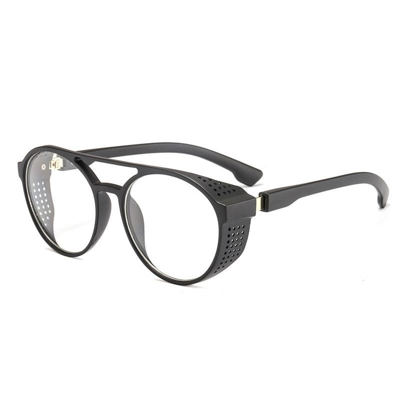 Vintage Steampunk Sunglasses Men Women Fashion Designer Round Goggles Classic Black Driving Sun Glasses