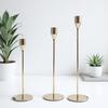 3Pcs/Set Metal Candle Holders Vintage Easy To Use Taper Candle Holders Elegant Metal Candle Stand Wedding Decor