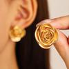 European & American Cold Style Metal Stud Earrings: Retro, High-End, Smooth Design with Personality Ear Cuffs