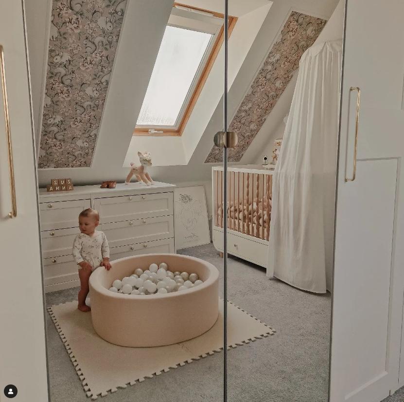 Beige foam playground step