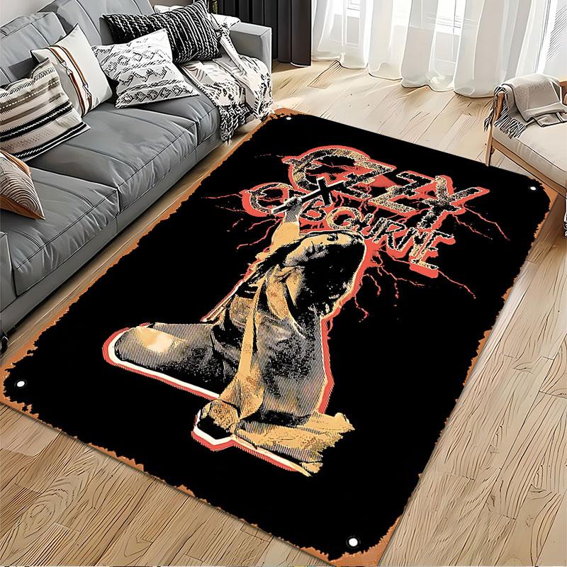 Ozzy Osbourne Rock Style Carpet suitable as a non-slip mat for the living room or bedroom sofa