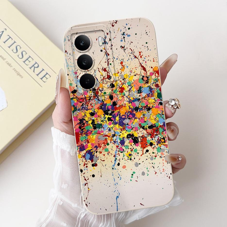 For Realme C75 4G Case Cute Cartoon Luxury Candy Painted Cover Shockproof Soft TPU Phone Case For Realme C75 C 75 RealmeC75 Bags