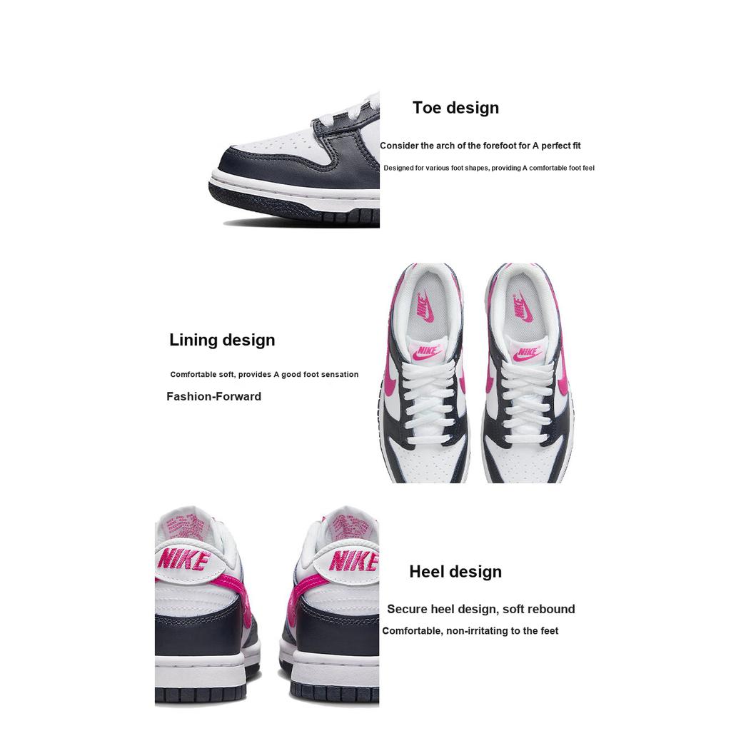 Nike Dunk Low GS Obsidian Fierce Pink Dětské tenisky Modrá Tmavě-obsidiánová bílá FB9109-401
