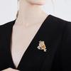 Exquisite Japanese Style Magpie Brooch: Cute Colorful Lapel Pin with High-End Design