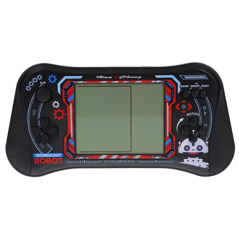 Jeu Électronique Arcade Jouet pour Enfants Console Tetris Son - Noir