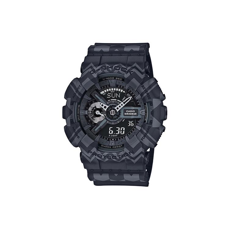 CASIO Men Liquid Crystal/Analog Dual Display Series Black Watch GA-110TP-1A GA-110TP-1A Black