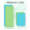 Aug. 4.5Inch X 12Inch + 4.5Inch X 6.5Inch Cutting Mat,Blue Light Grip/Green Standard Grip, Adhesive Cutting Mats, 8Pack