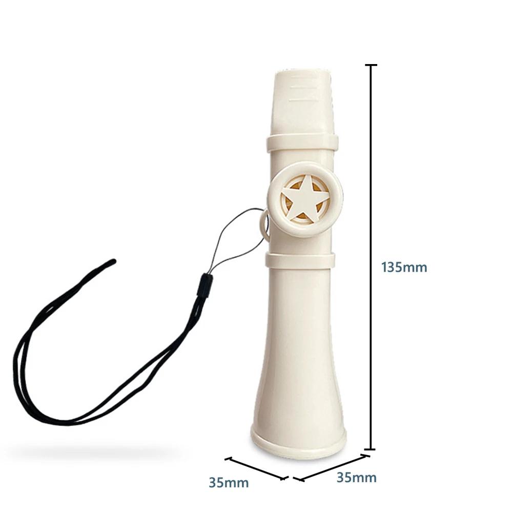 Przenośny Kazoo Flet Łatwy do Nauki Instrumenty Muzyczne ze Sznurkiem Zabawny Gwizdek Muzyczny dla Dzieci i Dorosłych