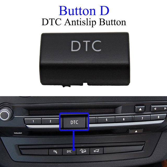 For BMW X5 X6 E70 E71 Car Dashboard Keys AUTO Radar Sensor Rear Cover Parking Trunk Switch Start Stop Button AC Vent Slider Tabs