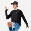 Li Ning Séria behu Jednofarebný pulóver s okrúhlym výstrihom s dlhým rukávom Pánske vrchné diely Čierna ATLU047-1