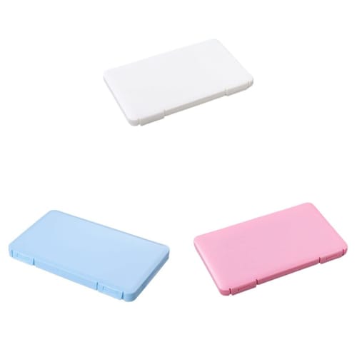 BOKIOESDE Mesh Folder Storage Box, Mask Case, Compact Size, Finely Crafted, Home Supplies, White