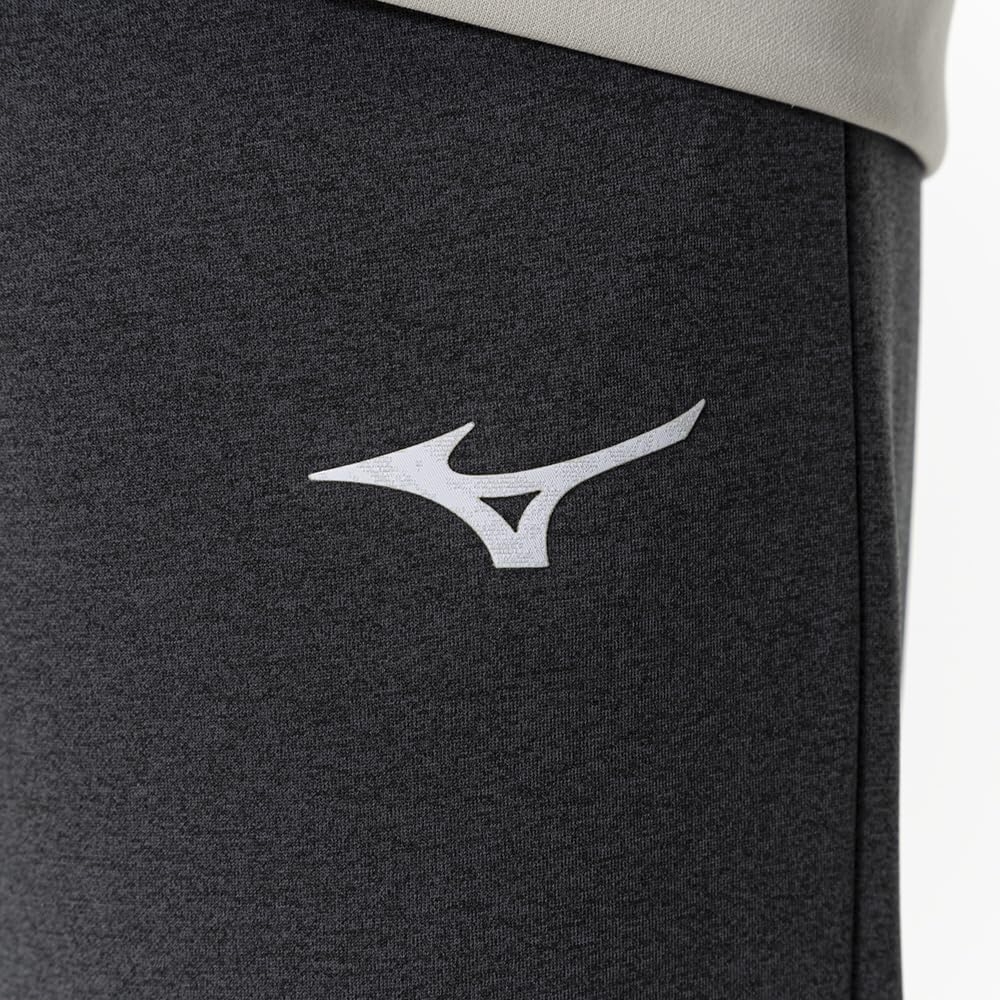 Mizuno Training Wear, Soft Stretch Long Pants, Comfortable and Lightweight, Jersey, Unisex, Charcoal Heather, 32MDB005