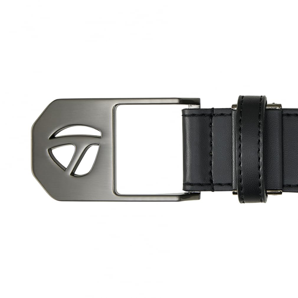 TaylorMade Men's Basic T-Buckle Belt, White, One Size Fits Up To 95cm, Visor, 2025SS UN565