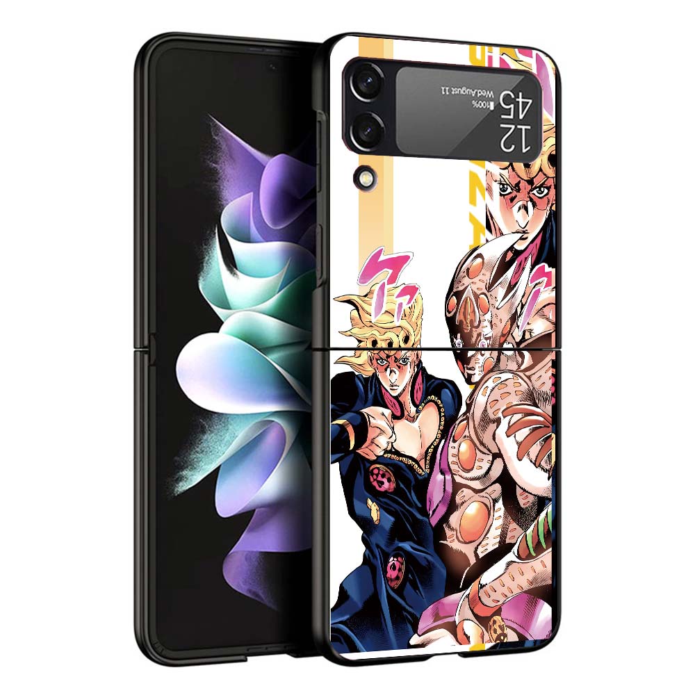 JoJo Bizarre Adventure Anime Phone Case For Samsung Galaxy Z Flip7 Flip6 5G Flip5 Flip4 Flip3 ZFlip 7 6 3 4 5 Shockproof Back Co