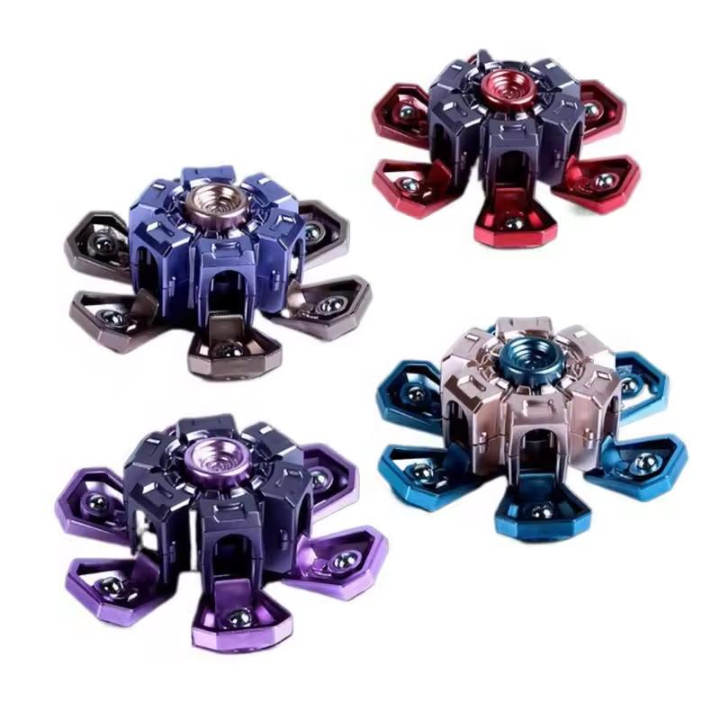 

Edc Fidget Rotating Fingertip Gyroscope Spinner Diy Creative Fidget Toys Hand Spinner Stress Relief Toy For Adult Birthday Gifts (As shown-32078)-