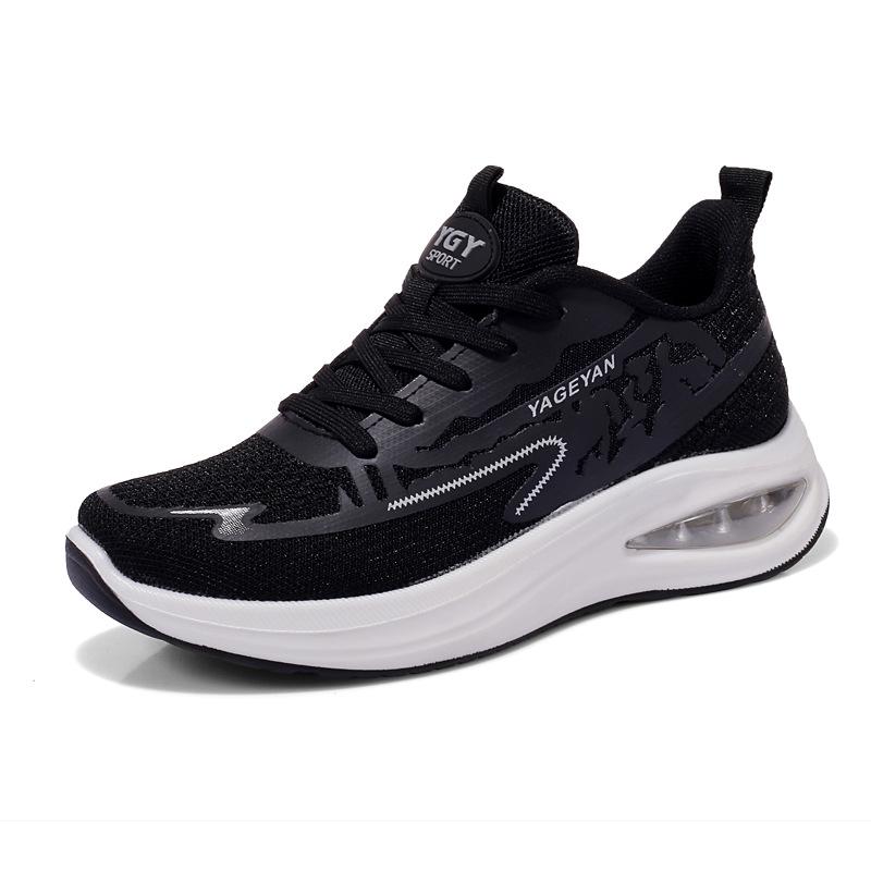 Unisex Fly-Knit Soft Sole Dance & Fitness Shoes with Air Cushion Women s 39 чёрный