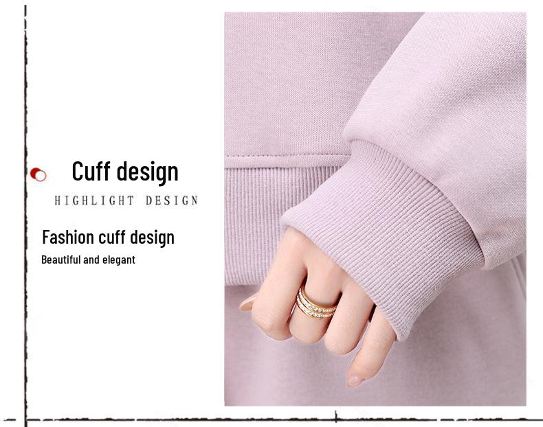 Set Sportiv Șic și Tineresc pentru Femei de Vârstă Mijlocie - Cardigan cu Gât Rotund și Hanorac Două Piese pentru Primăvară și Toamnă