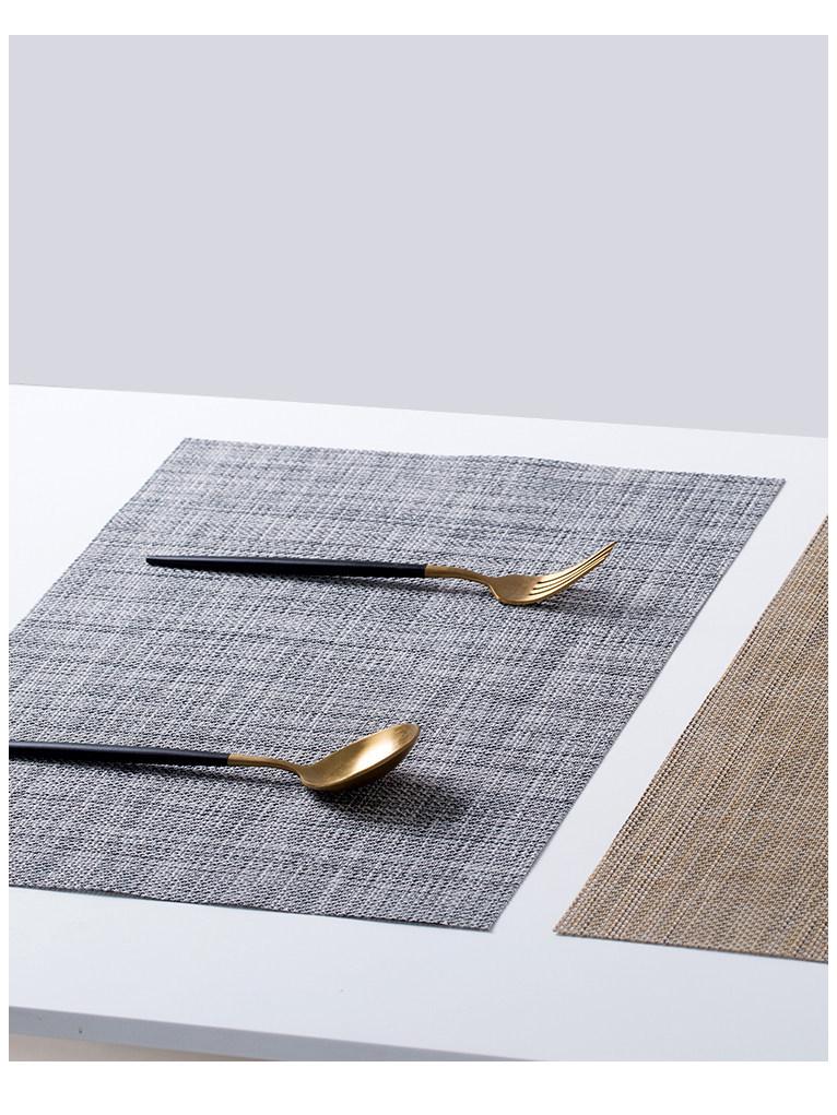 Nordic Japanese Woven Waterproof Heat-Insulating Dining Mat