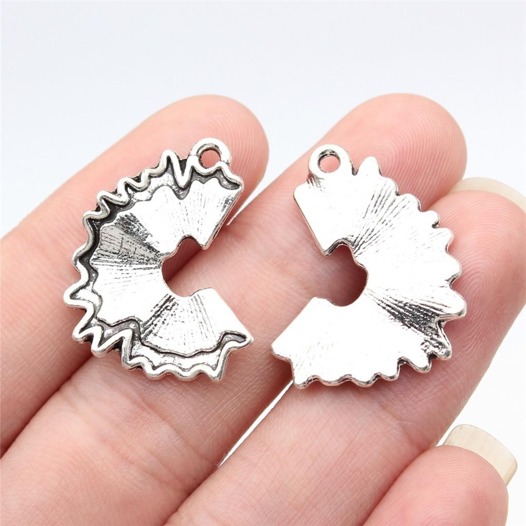 Berloques Pingentes Ondulados Gota de Água Espiral Materiais de Joalheria Infantil QC135