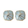 Dripping Geometric Square Stud Atmosphere High-End Girl Heart Design Niche Enamel