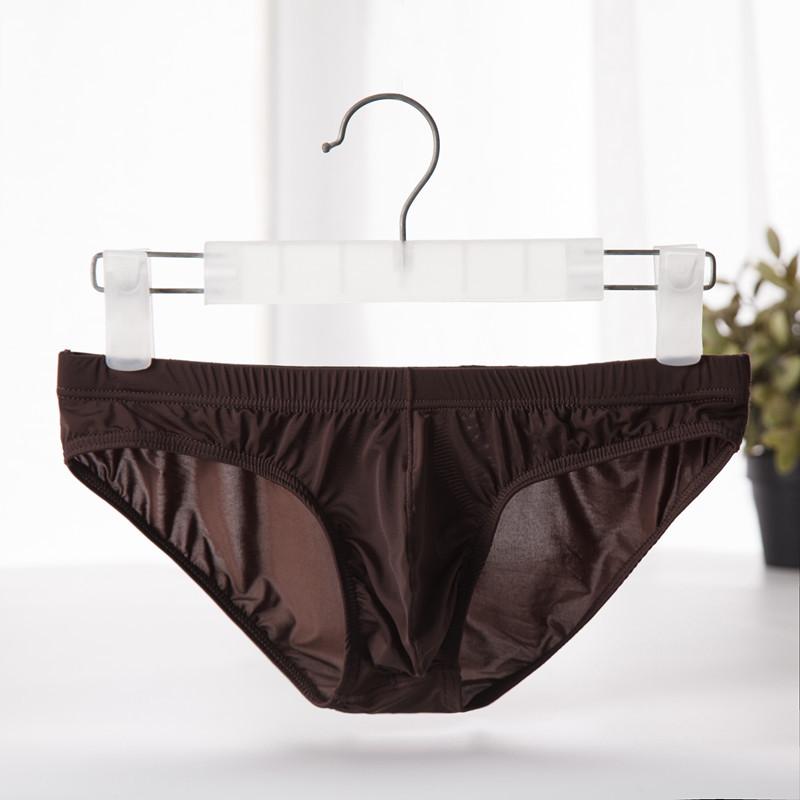 

Новые мужские ультратонкие бесшовные трусы из ледяного шелка XXL 2.9-3.1 кофейный