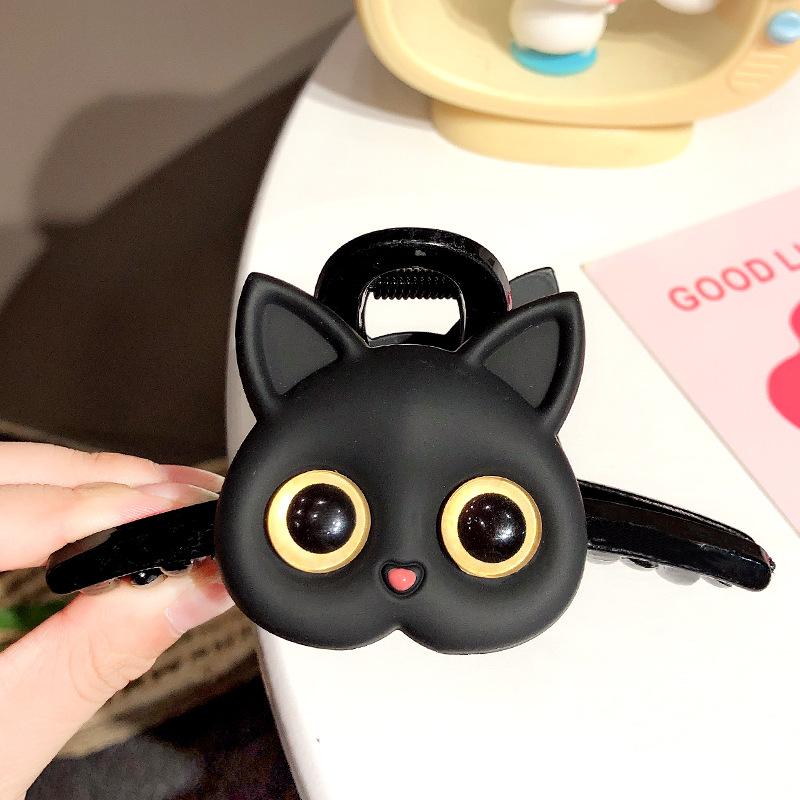 Süße Haarspange mit Katzenmotiv, Cartoon-Design, große Haarspange für Mädchen und Frauen, Haarspange, Kopfbedeckung, Mädchen, Kinder, Haar-Accessoires