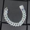 Hip Hop Jewelry 14mm Full Iced Out Cuban Link Necklace For Men Fashion Miami Prong Setting Cz Cuban Link Chain Drop Shipping